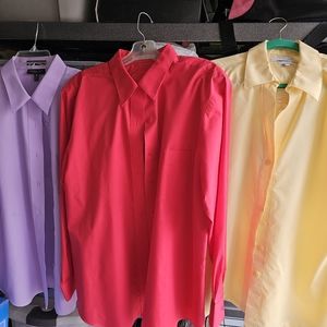 Lot Of 3 Foxcroft button Down Longsleeve shirts womens 18